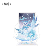 Load image into Gallery viewer, Genshin Impact Genius Invokation TCG Themed Acrylic Phone Holder Preorder
