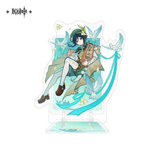 Load image into Gallery viewer, Genshin Impact Genius Invokation TCG Themed Acrylic Phone Holder Preorder
