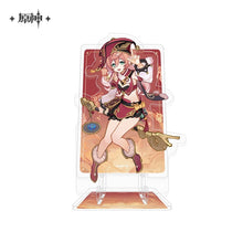 Load image into Gallery viewer, Genshin Impact Genius Invokation TCG Themed Acrylic Phone Holder Preorder

