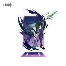 Load image into Gallery viewer, Genshin Impact Genius Invokation TCG Themed Acrylic Phone Holder Preorder

