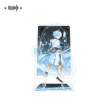 Load image into Gallery viewer, Genshin Impact Genius Invokation TCG Themed Acrylic Phone Holder Preorder
