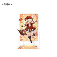 Load image into Gallery viewer, Genshin Impact Genius Invokation TCG Themed Acrylic Phone Holder Preorder
