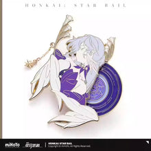 Load image into Gallery viewer, Honkai: Star Rail Robin Themed Metal Badge Preorder
