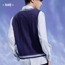 Load image into Gallery viewer, Genshin Impact Kamisato Ayato Themed Knitted Vest Preorder

