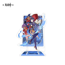 Load image into Gallery viewer, Genshin Impact Genius Invokation TCG Themed Acrylic Phone Holder Preorder
