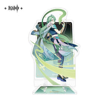 Load image into Gallery viewer, Genshin Impact Genius Invokation TCG Themed Acrylic Phone Holder Preorder
