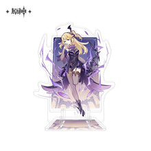 Load image into Gallery viewer, Genshin Impact Genius Invokation TCG Themed Acrylic Phone Holder Preorder
