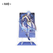 Load image into Gallery viewer, Genshin Impact Genius Invokation TCG Themed Acrylic Phone Holder Preorder

