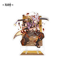 Load image into Gallery viewer, Genshin Impact Genius Invokation TCG Themed Acrylic Phone Holder Preorder
