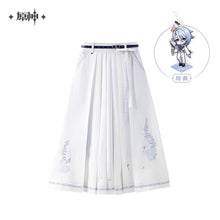 Load image into Gallery viewer, Genshin Impact Kamisato Ayato Themed Long Pleated Skirt Preorder
