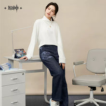 Load image into Gallery viewer, Genshin Impact Ganyu Themed Jeans Preorder
