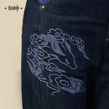 Load image into Gallery viewer, Genshin Impact Ganyu Themed Jeans Preorder
