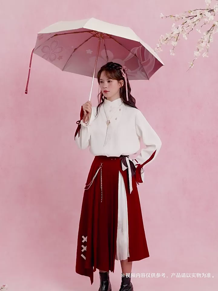 Genshin Impact Yae Miko Themed Folding Umbrella