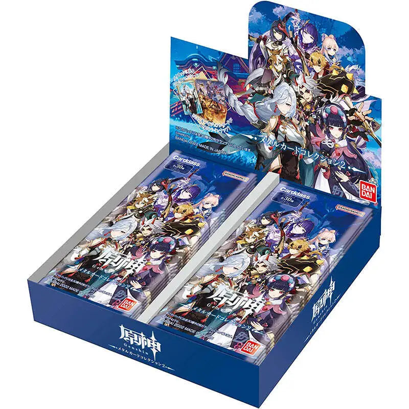 Genshin Impact x Bandai Metal Card Booster Pack Vol 2