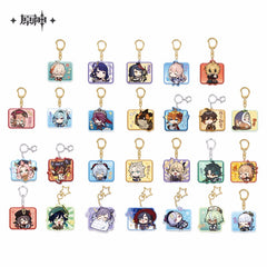 Genshin Impact Acrylic Emoticon Keychain