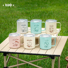 Genshin Impact Camping Series Stainless Steel Cup With Coaster