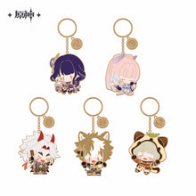 Load image into Gallery viewer, Genshin Impact Metal Keychain Multiple Characters
