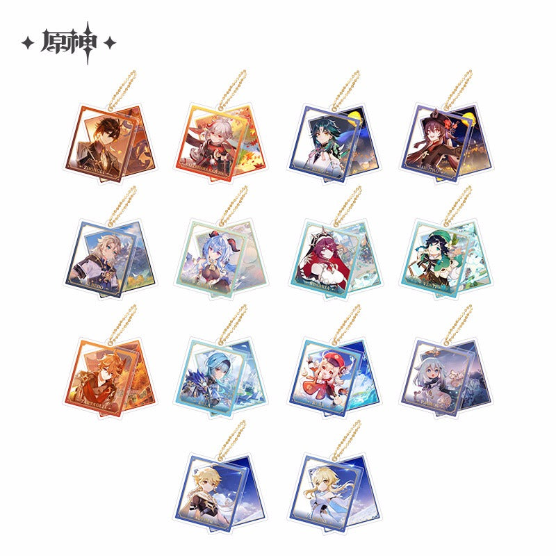 Genshin Impact World Of Genshin Themed Acrylic Keychain