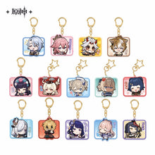 Load image into Gallery viewer, Genshin Impact Acrylic Emoticon Keychain
