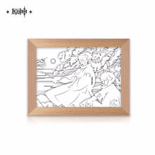Load image into Gallery viewer, Genshin Impact Kazuha The Lonely Travel Paper Carving Lamp
