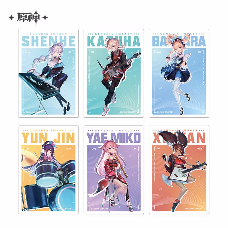 Genshin Impact 2022 Online Concert Series Post Card Set