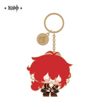 Load image into Gallery viewer, Genshin Impact Metal Keychain Multiple Characters
