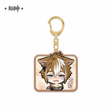 Load image into Gallery viewer, Genshin Impact Acrylic Emoticon Keychain
